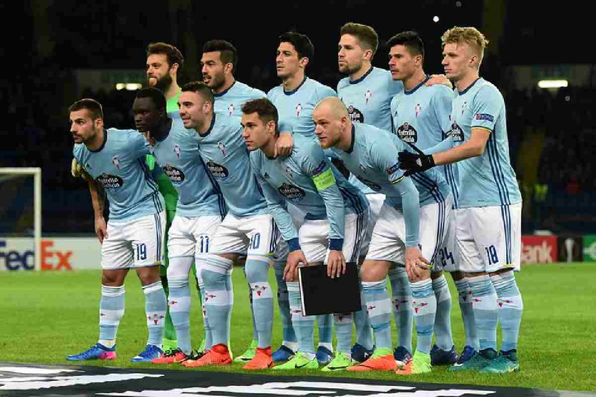 La squadra del Celta Vigo nel 2017