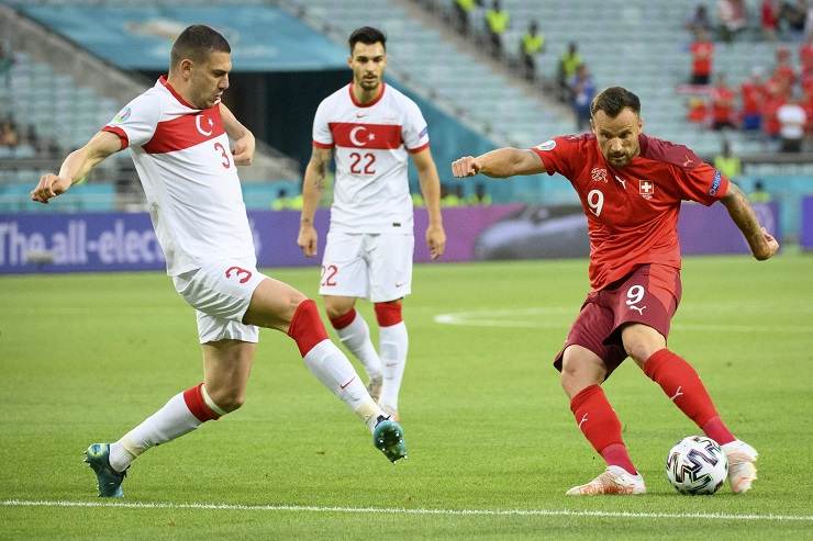La partita tra la Turchia e la Svizzera agli europei del 2021