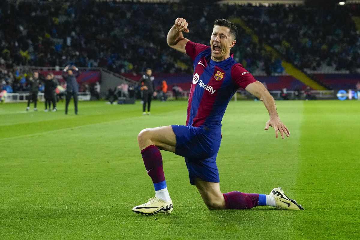 Robert Lewandowski attaccante del Barcellona