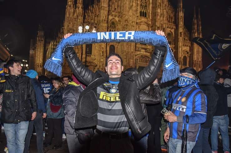 Inter, festa in Duomo