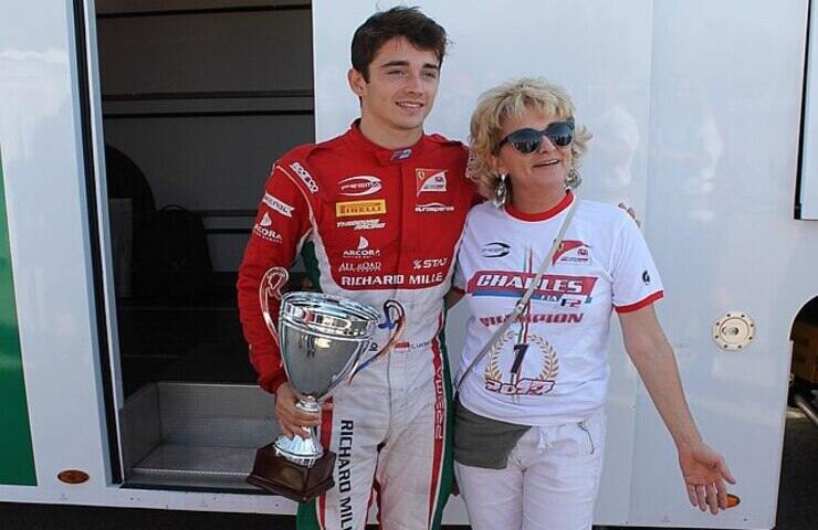 Charles Leclerc e sua mamma