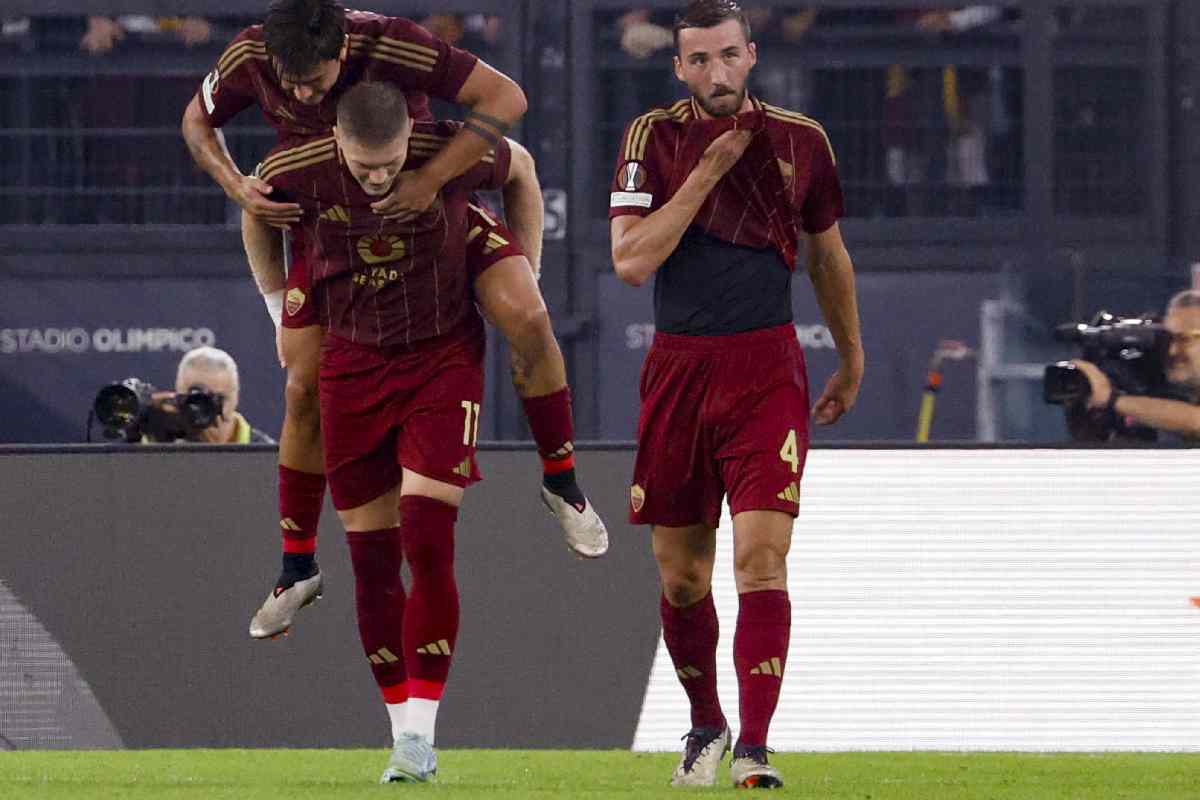 Dovbyk e Cristante Roma
