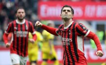 Milan, in fondo al tunnel dei possibili partenti c'è una luce: due top player pronti al rinnovo. Nella foto, l'esultanza dell'attaccante statunitense con la maglia rossonera del Milan, Christian Pulisic