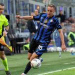 Davide Frattesi con la maglia dell'Inter durante la partita contro l'Udinese