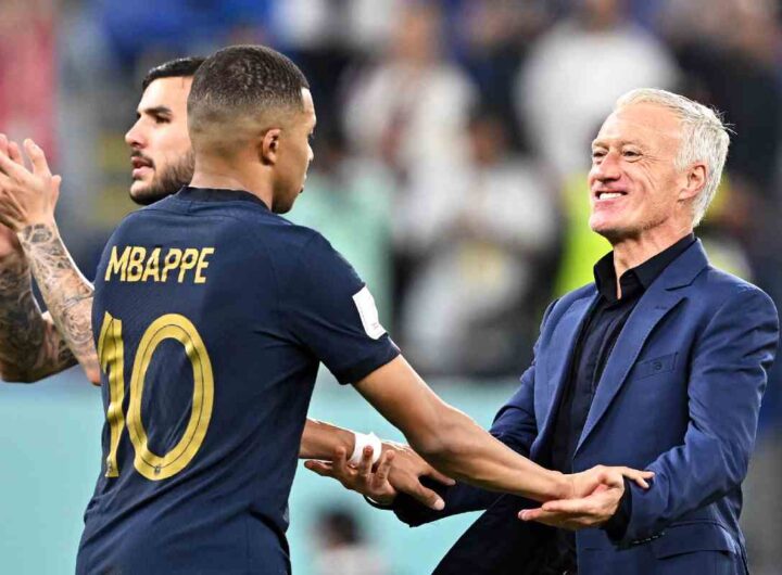 Kylian Mbappe e Didier Deschamps Francia