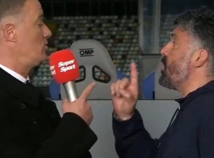 Gattuso litiga con un giornalista