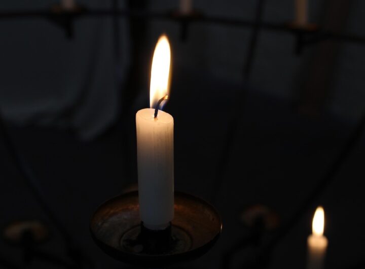 Candele per Lutto - morte scomparsa di Giuseppe Giussi Farina
