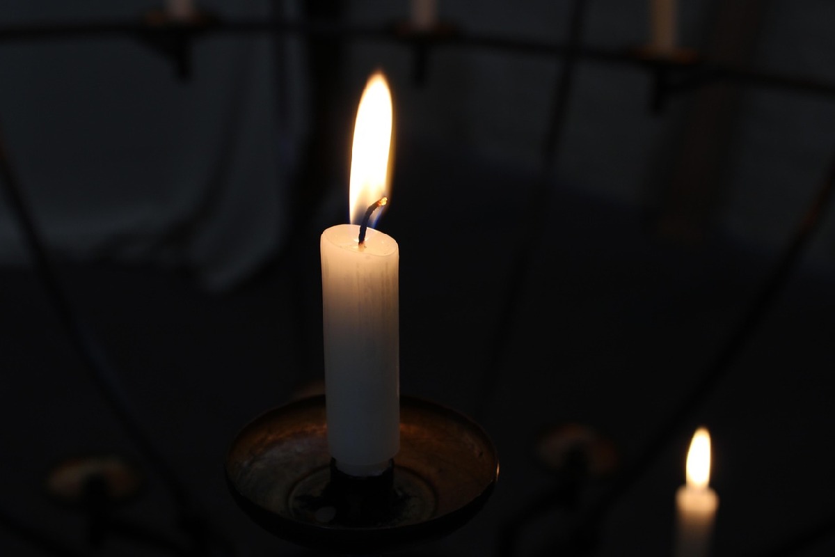 Candele per Lutto - morte scomparsa di Giuseppe Giussi Farina