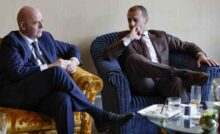 Gianni Infantino (FIFA) e Aleksander Ceferin (UEFA)