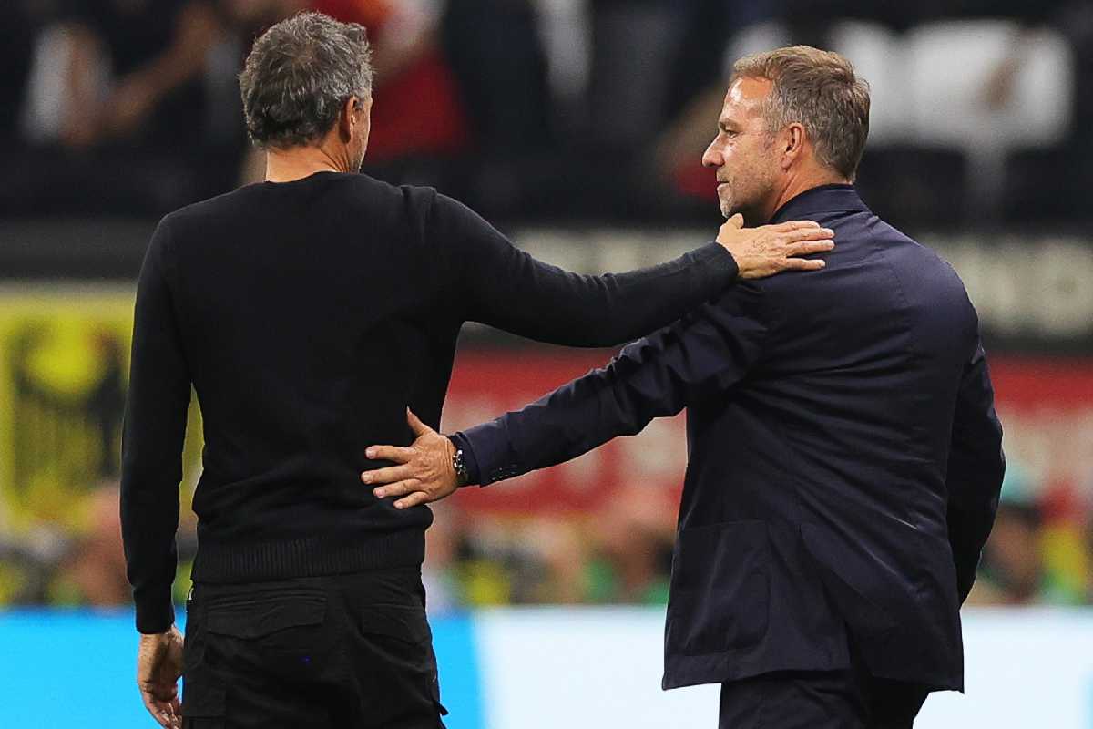 Luis Enrique e Hans Flick