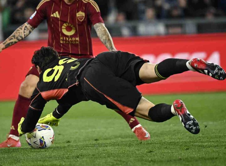 Mile Svilar in azione in Roma - Lazio