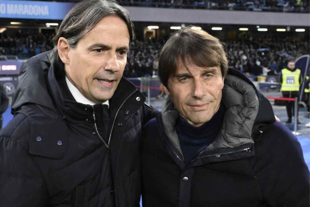Simone Inzaghi e Antonio Conte Serie A