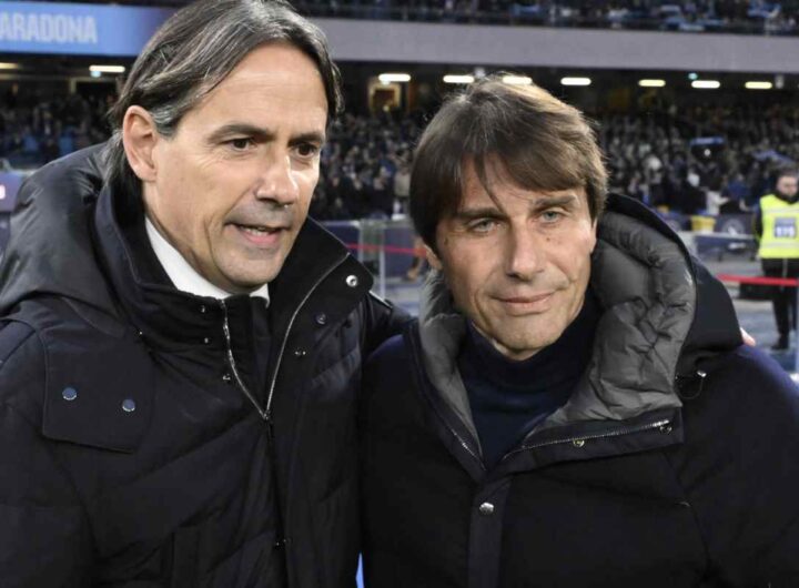 Simone Inzaghi e Antonio Conte Serie A