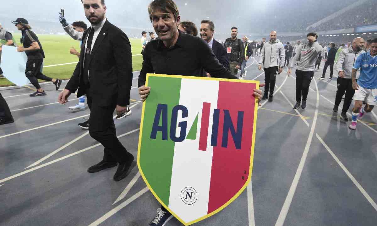 Antonio Conte Campione d'Italia con il Napoli