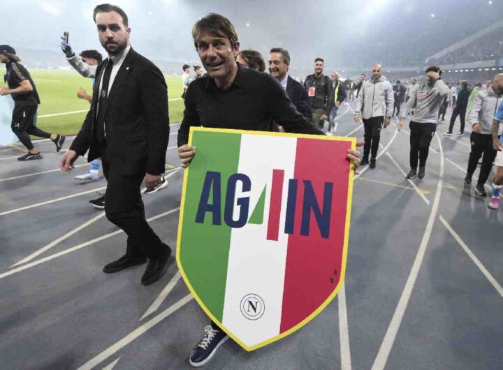 Antonio Conte Campione d'Italia con il Napoli