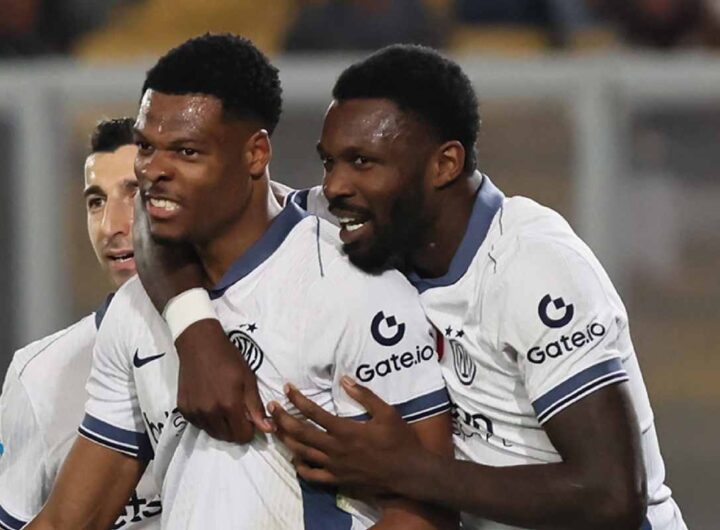 Denzel Dumfries e Marcus Thuram Inter