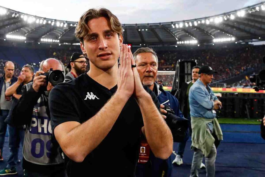 Edoardo Bove allo stadio Olimpico