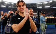 Edoardo Bove allo stadio Olimpico