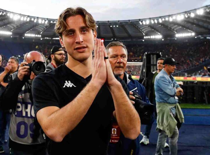 Edoardo Bove allo stadio Olimpico