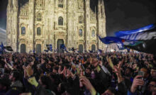 Inter in Piazza Duomo