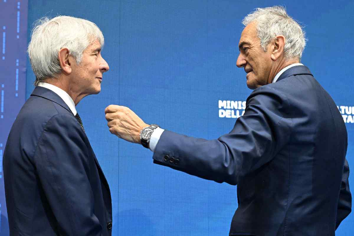 Andrea Abodi e Gabriele Gravina