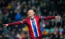 Erling Haaland attaccante della Norvegia