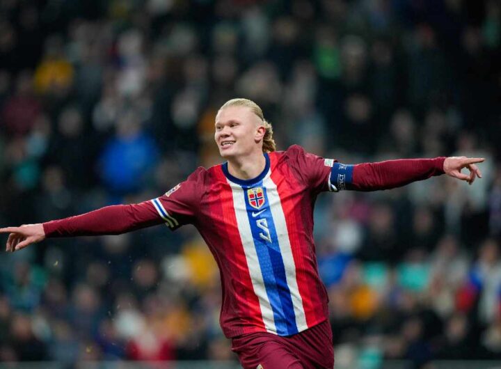 Erling Haaland attaccante della Norvegia
