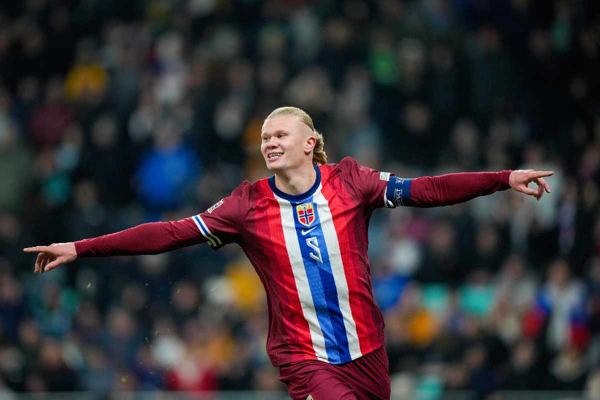 Erling Haaland attaccante della Norvegia