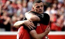Granit Xhaka, il centrocampista svizzero del Bayer Leverkusen vicino al Milan