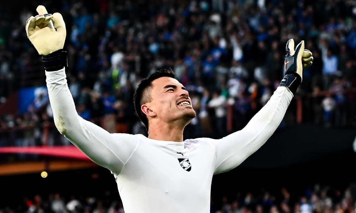 Il portiere Emil Audero debutta con la maglia della nazionale dell'Indonesia alle qualificazioni Mondiali 2026 contro la Cina. Nella foto, con la maglia della Sampdoria