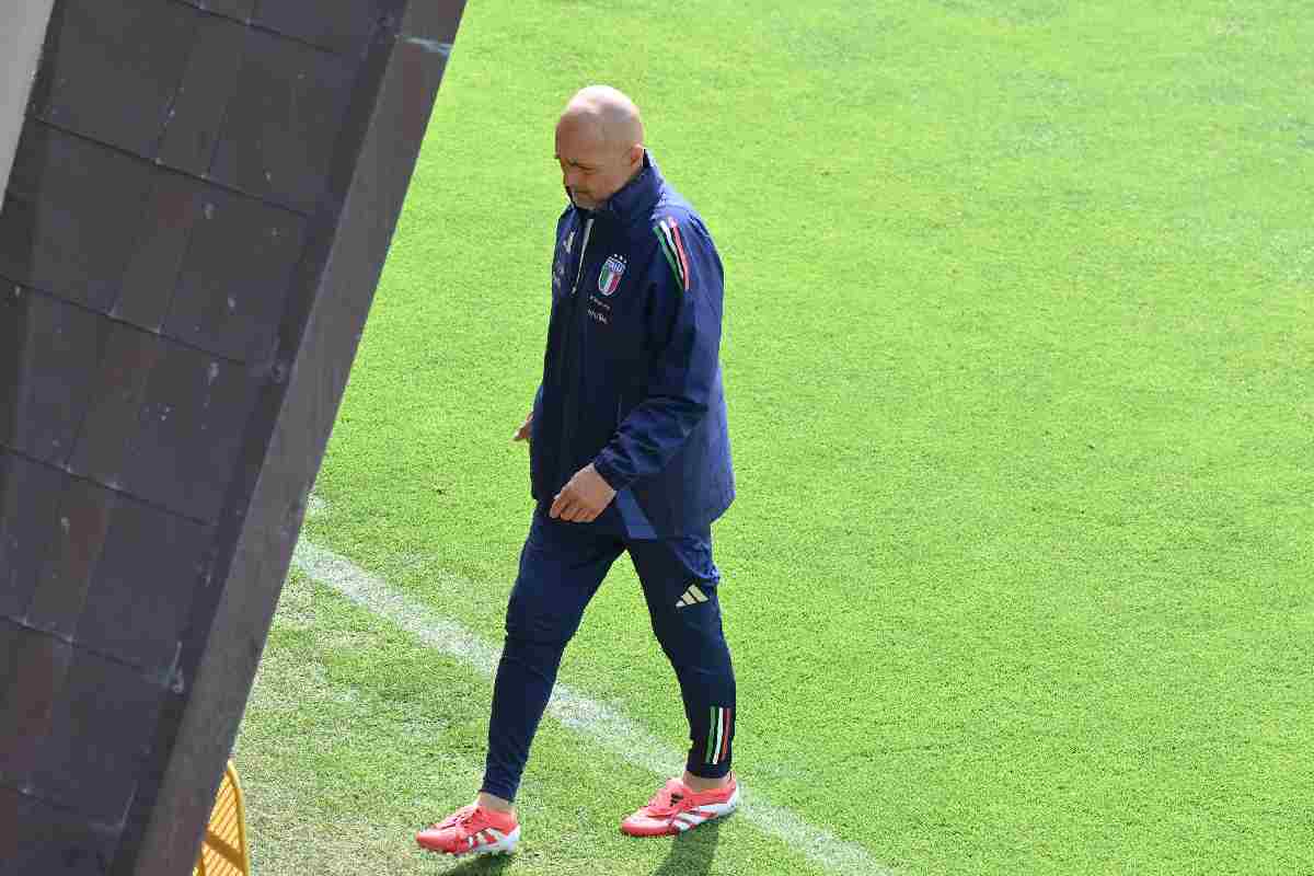 Luciano Spalletti ultimo allenamento a Coverciano