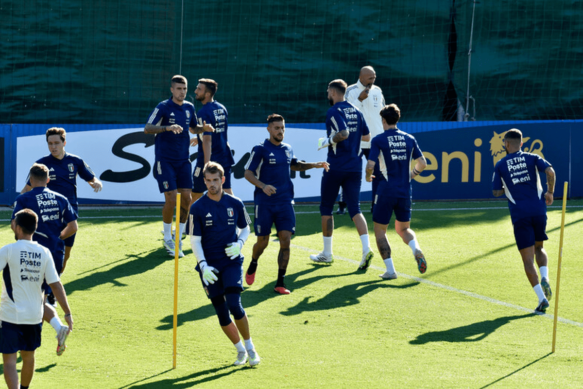 Seduta allenamento Coverciano.