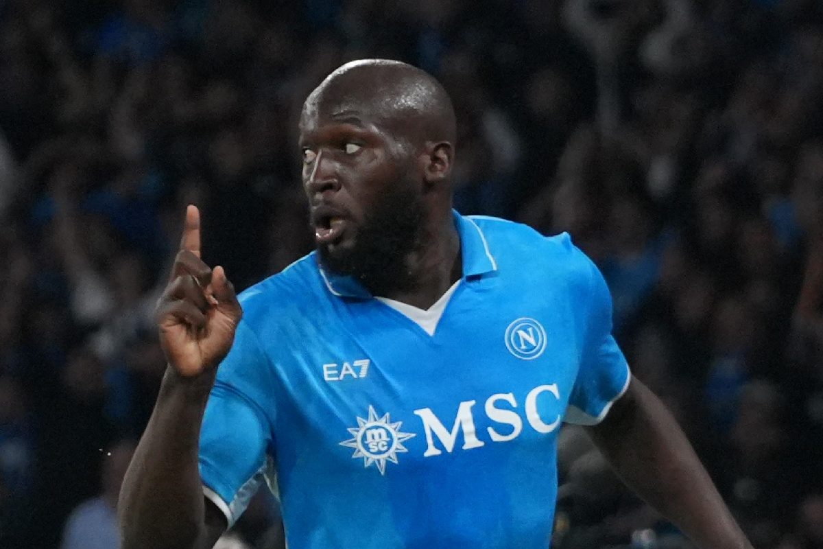 Romelu Lukaku , attaccante del Napoli