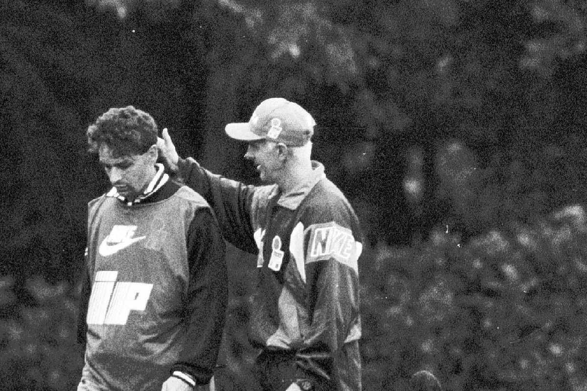 Arrigo Sacchi e Roberto Baggio