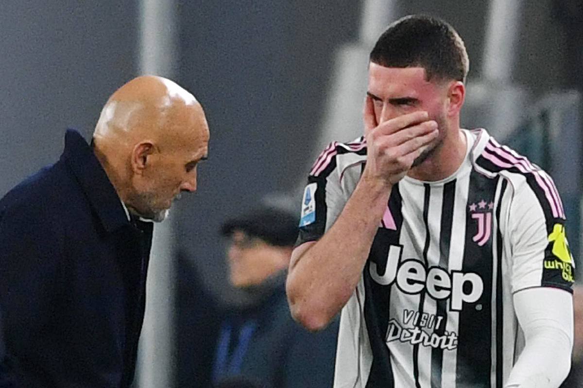 Luciano Spalletti e Dusan Vlahovic