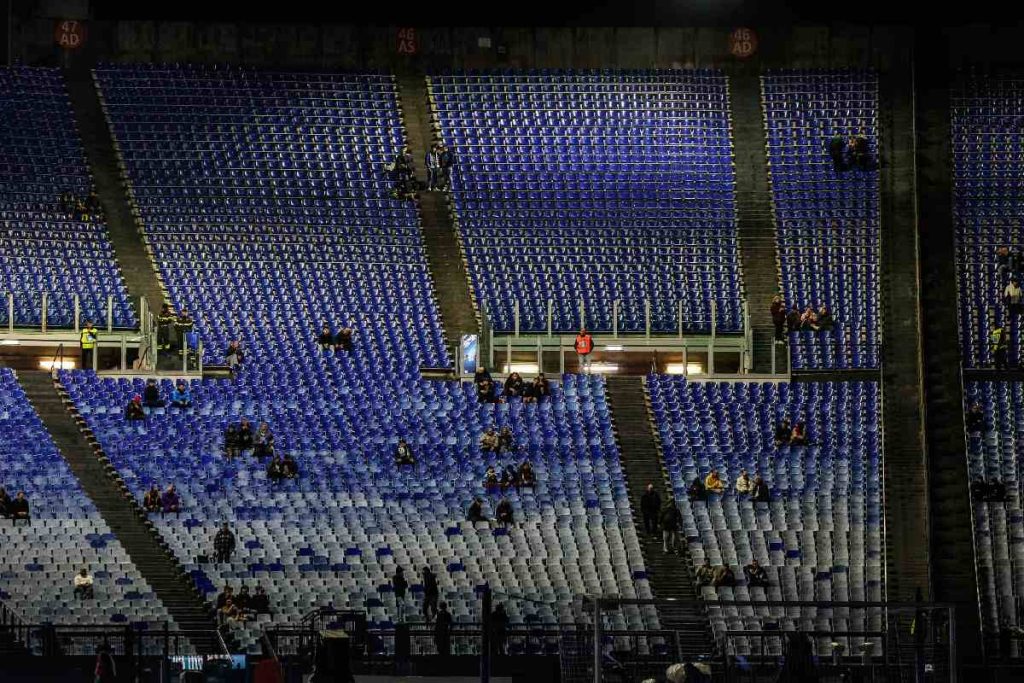 Lazio - Atalanta Olimpico deserto